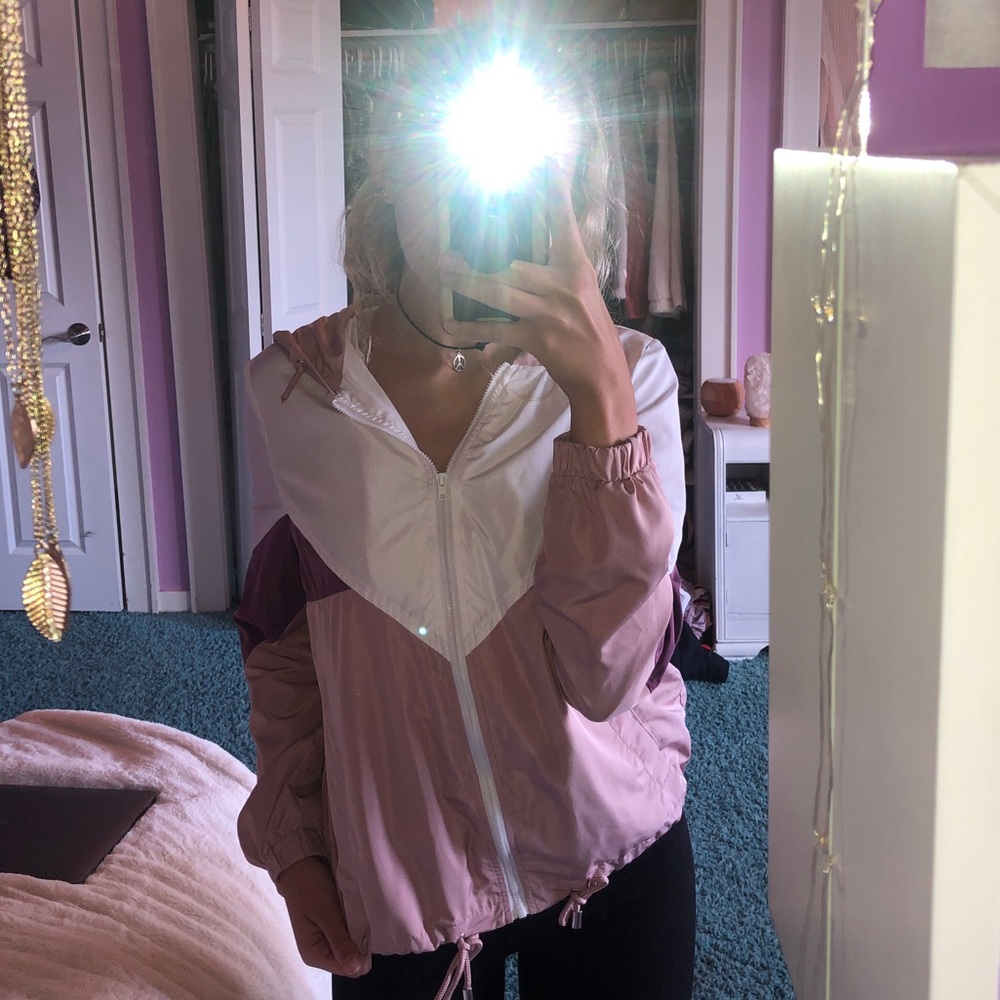 Pink windbreaker